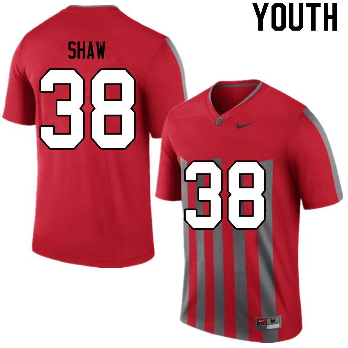 Bryson Shaw Ohio State Buckeyes Youth NCAA #38 Nike Retro College Stitched Football Jersey HBA7456SY